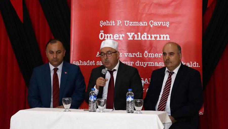 Şehidin düğün töreninin yapılacağı salonda mevlit okutuldu